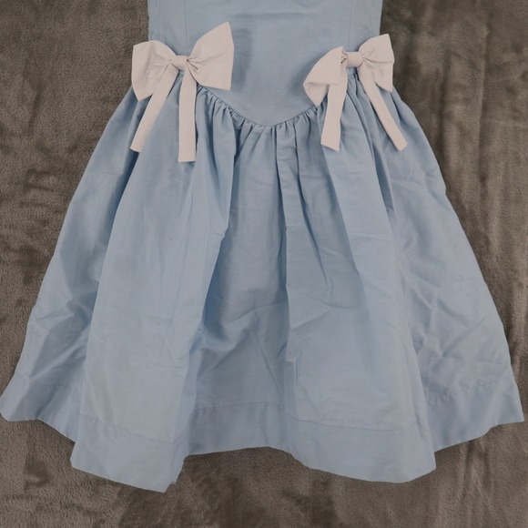 Ciao Lucia Neroni Mini Dress Womens M Ice Blue Bow Vintage Inspired Coquette NWT - Picture 15 of 16